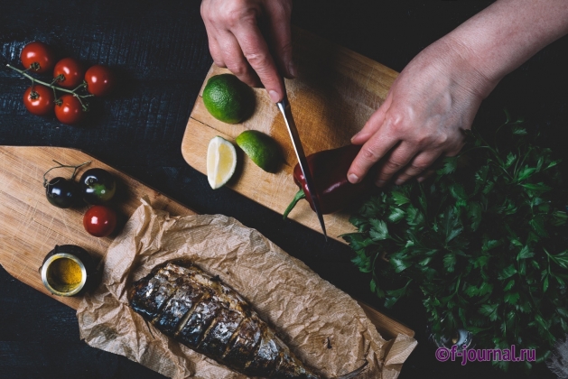 Запеченная скумбрия в духовке