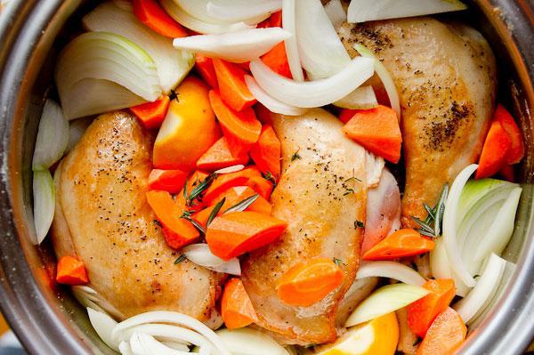 курица в горшочке в духовке пошаговый кулинарный рецепт 