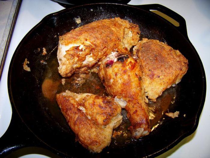 Курица со сливками на сковороде: фото, рецепт