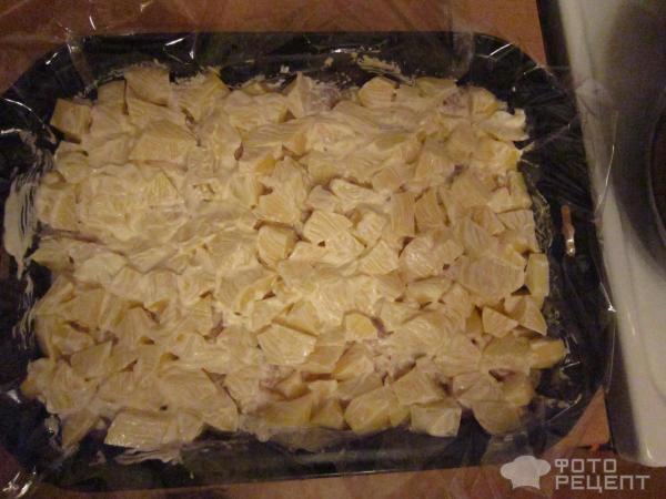 Картофель с куриным филе, запеченный в духовке фото