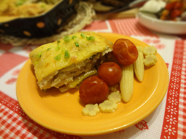 Картофельная запеканка с курицей, или гратен, - итоговое фото в пошаговом рецепте