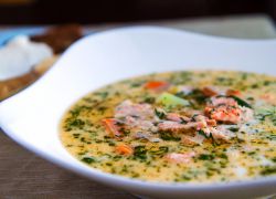 лохикейто финский сливочный суп с лососем
