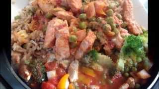 Кулинарный рецепт Второе блюдо Филе индейки с овощами