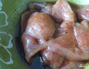 Куриное филе с баклажанами - фото шаг 2