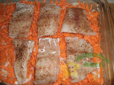 Приготовление филе рыбы запеченное в духовке с овощами