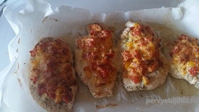 филе с овощами и сыром