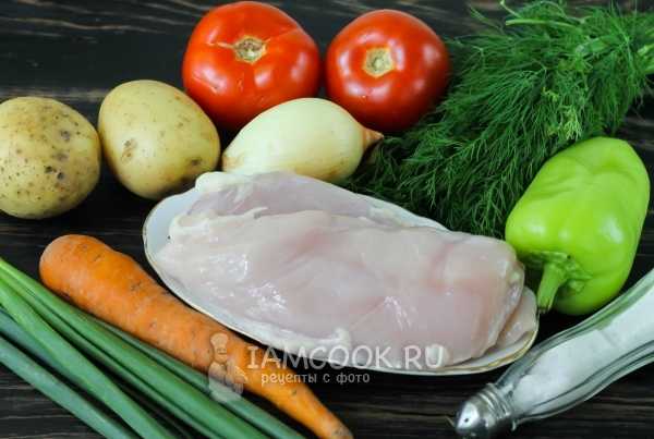 Картошка тушеная с куриным филе в кастрюле рецепт с фото