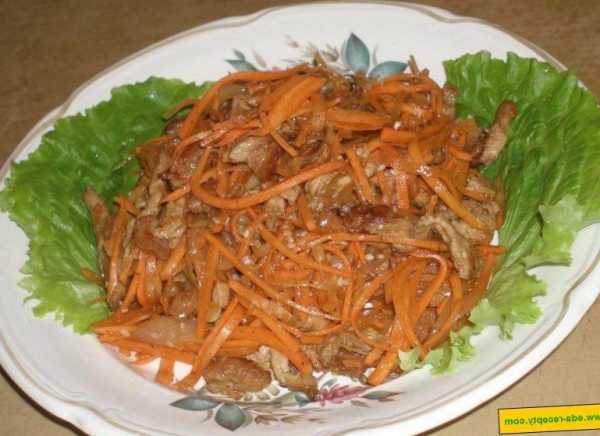 Корейский салат из свинины