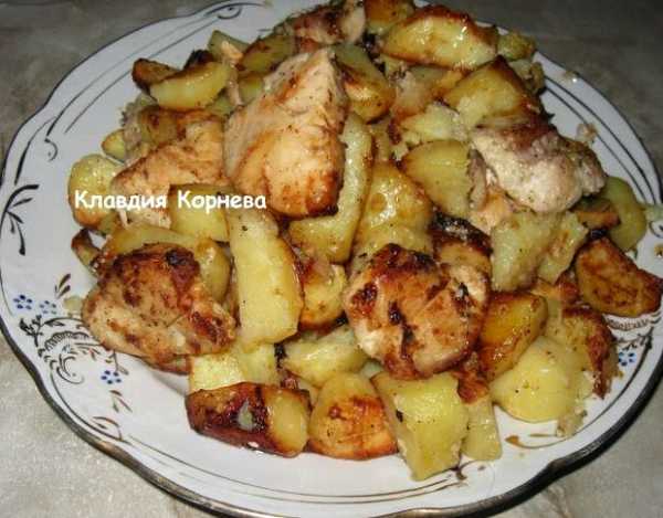 Куриное филе с картошкой в духовке рецепт с фото с помидорами